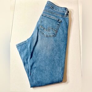 Silver Jeans Suki Capri Women’s 29/23.5 Medium Wash Denim Designer Western Boho